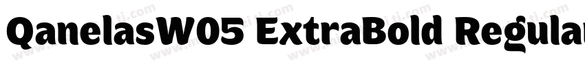 QanelasW05 ExtraBold Regular字体转换